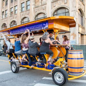 handlebar detroit takes a bachelorette party on a tour
